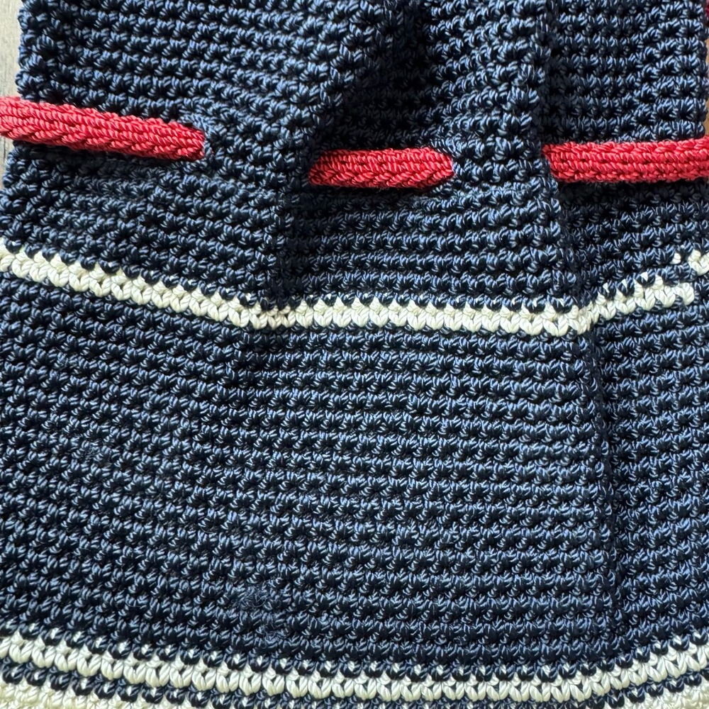 The Sak Navy and Red Crochet Backpack - Picture 7 of 8